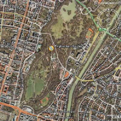 Englischer Garten Luftbild